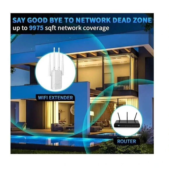 WiFi Range Extender Internet Booster Router Wireless Signal‎ Repeater Amplifier - Picture 6 of 10